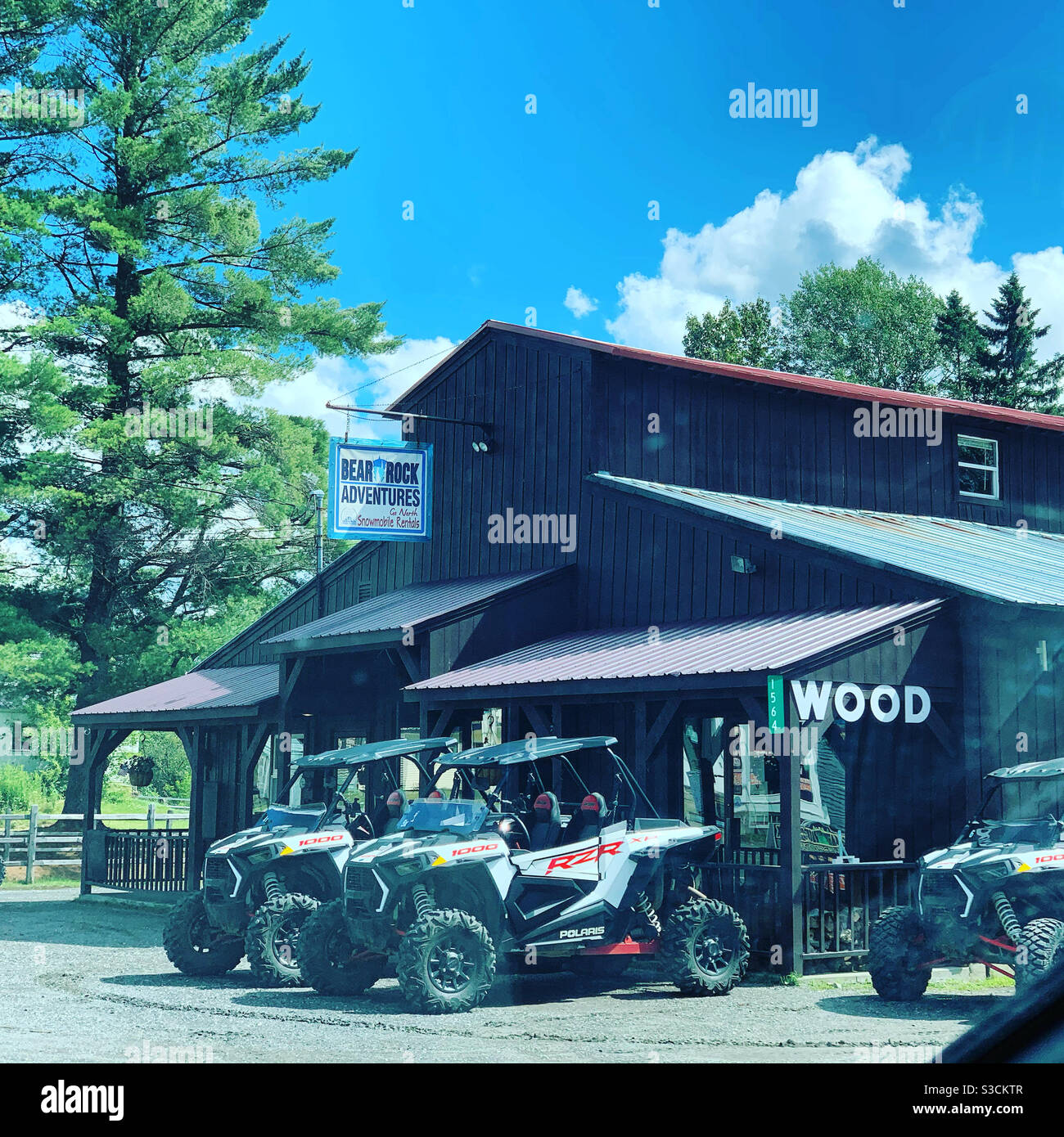 Bear Rock Adventures, Pittsburg, New Hampshire, United States - Smartphone Captured Stock Image