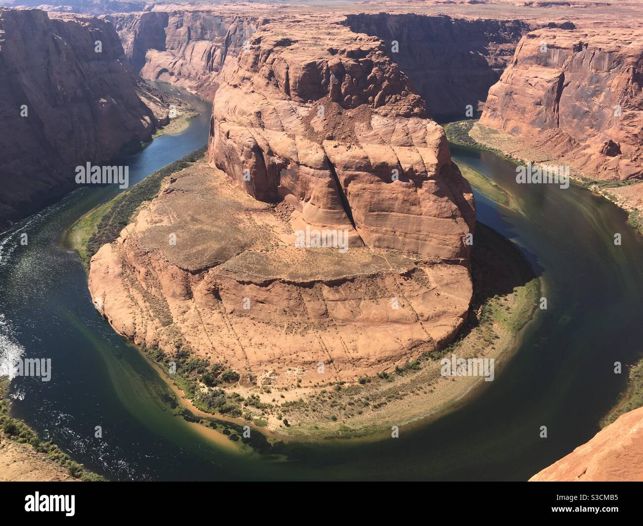 Horseshoe bend overlook in Page, Arizona Stock Photo Alamy