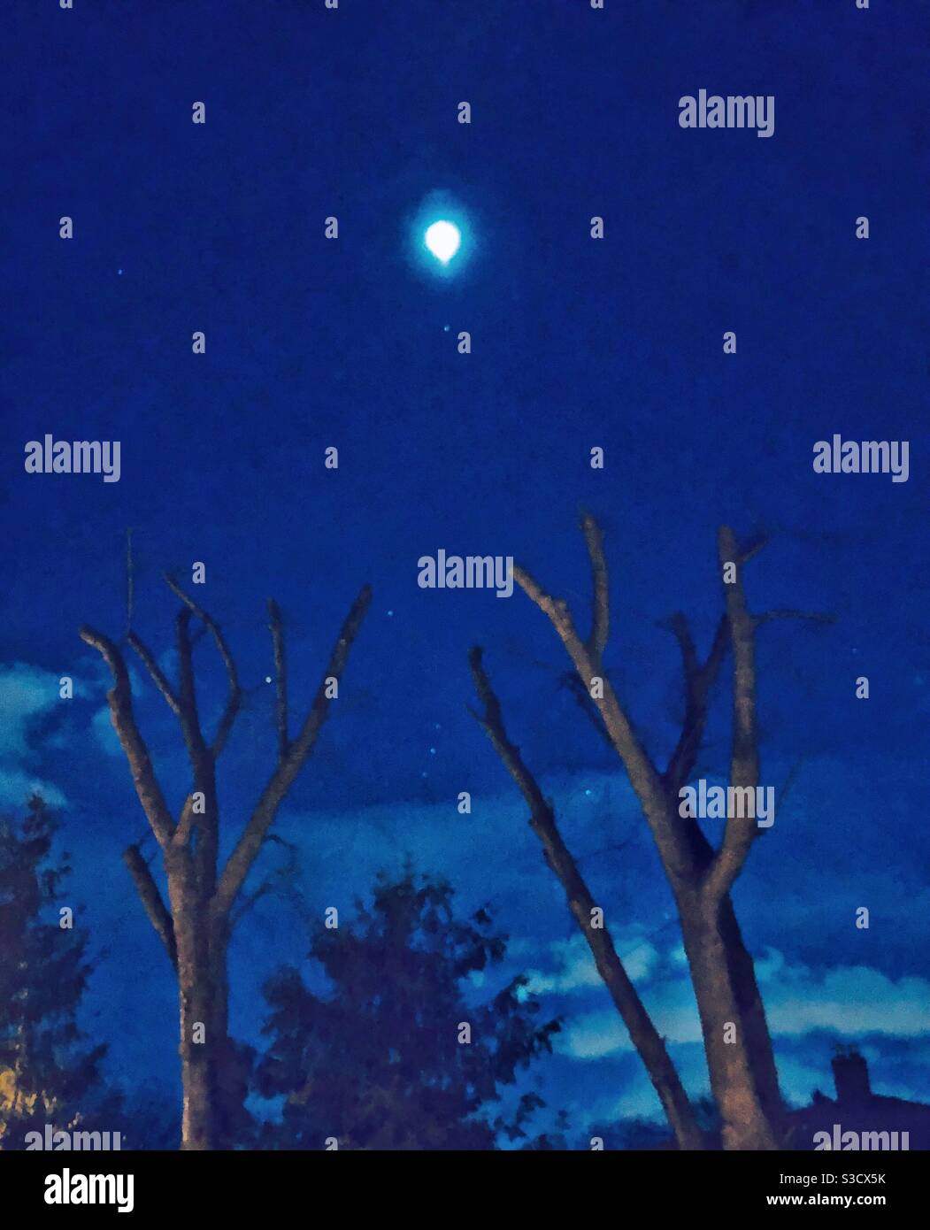 Beautiful night sky. Stock Photo