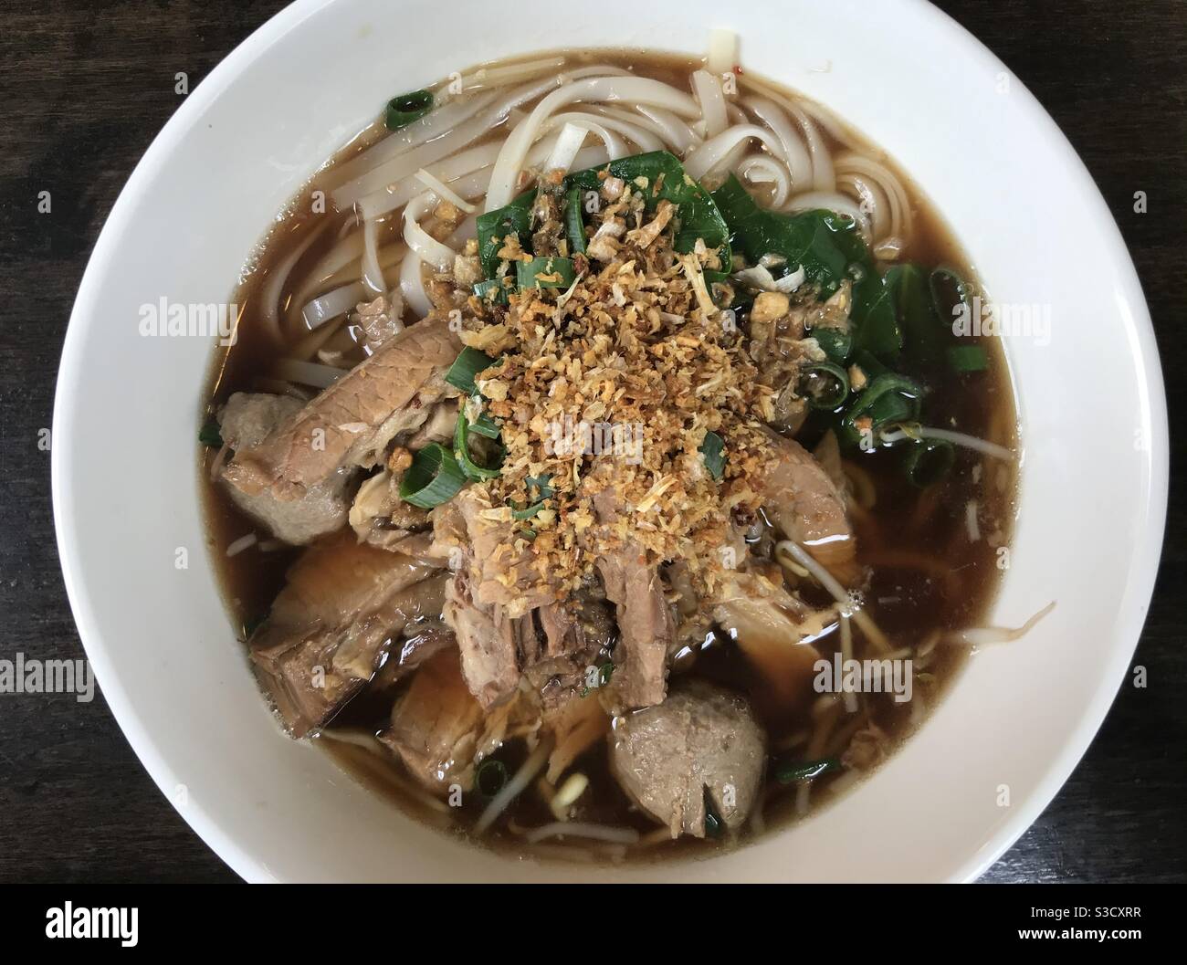 Thai beef noodle soup Stock Photo Alamy