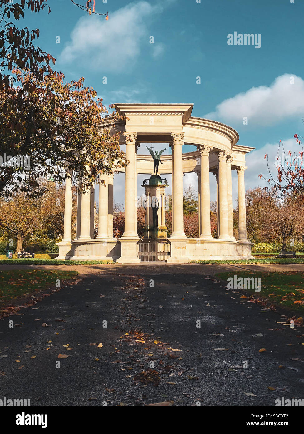 Welsh National War Memorial Statue High Resolution Stock Photography welsh-national-war-memorial-statue-high-resolution-stock-photography