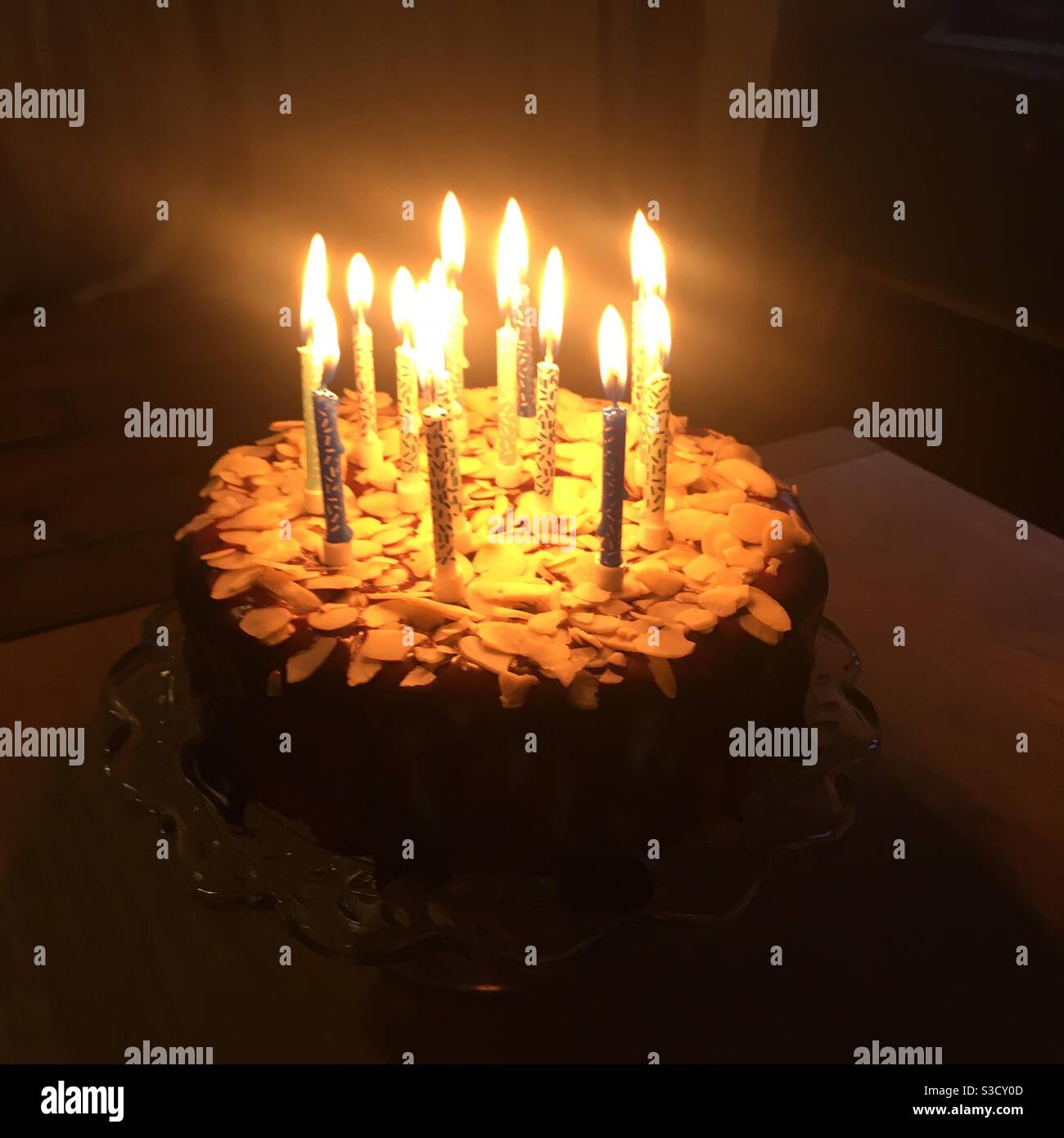14th-birthday-celebration-cake-stock-photo-alamy
