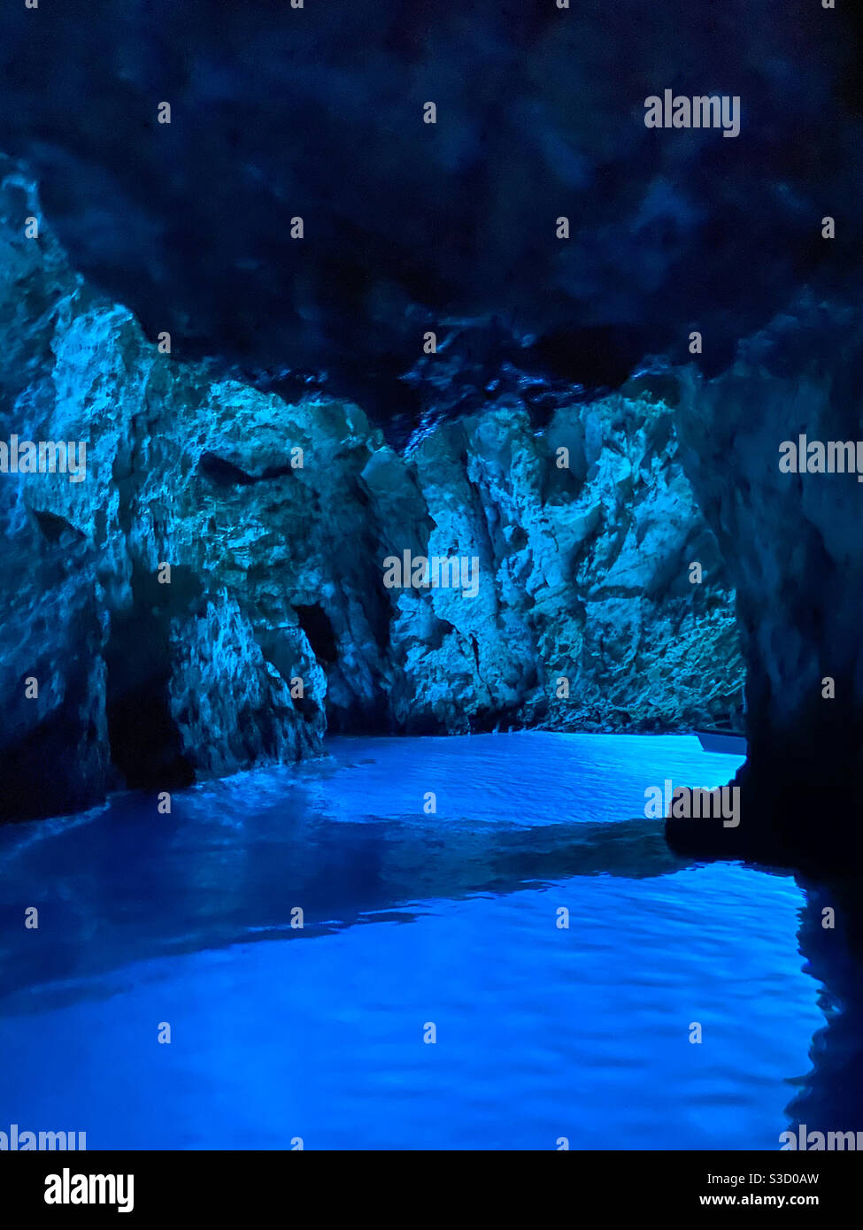 Blue caves, Croatia Stock Photo
