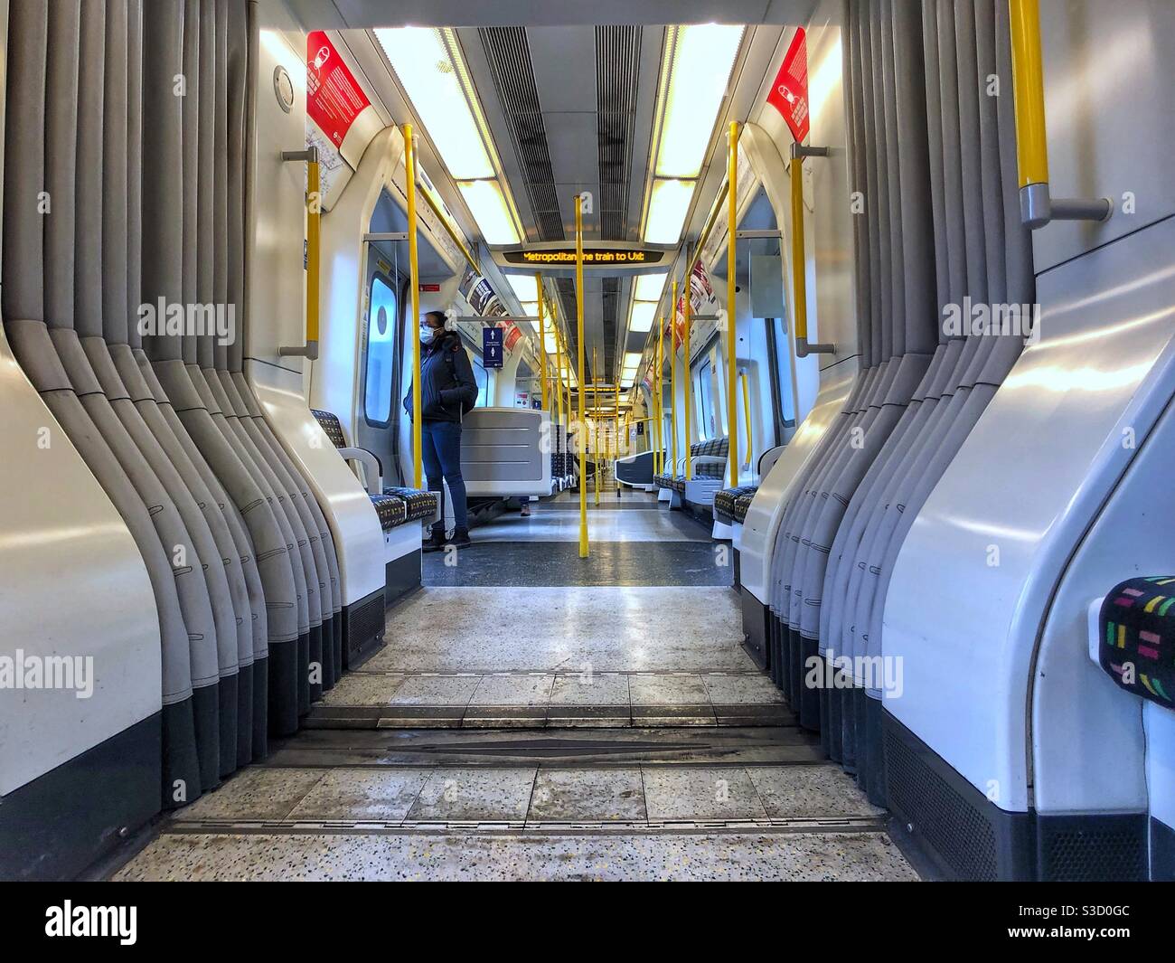 Lonely commuter - Smartphone Captured Stock Image