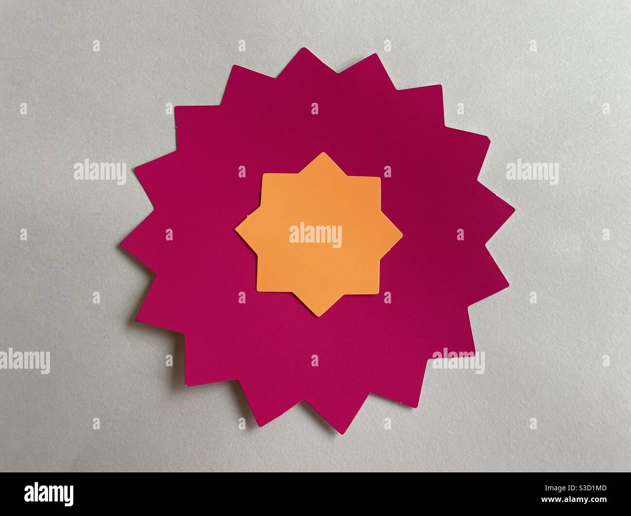 Still life colorful shapes that can be used for text - Smartphone Captured Stock Image