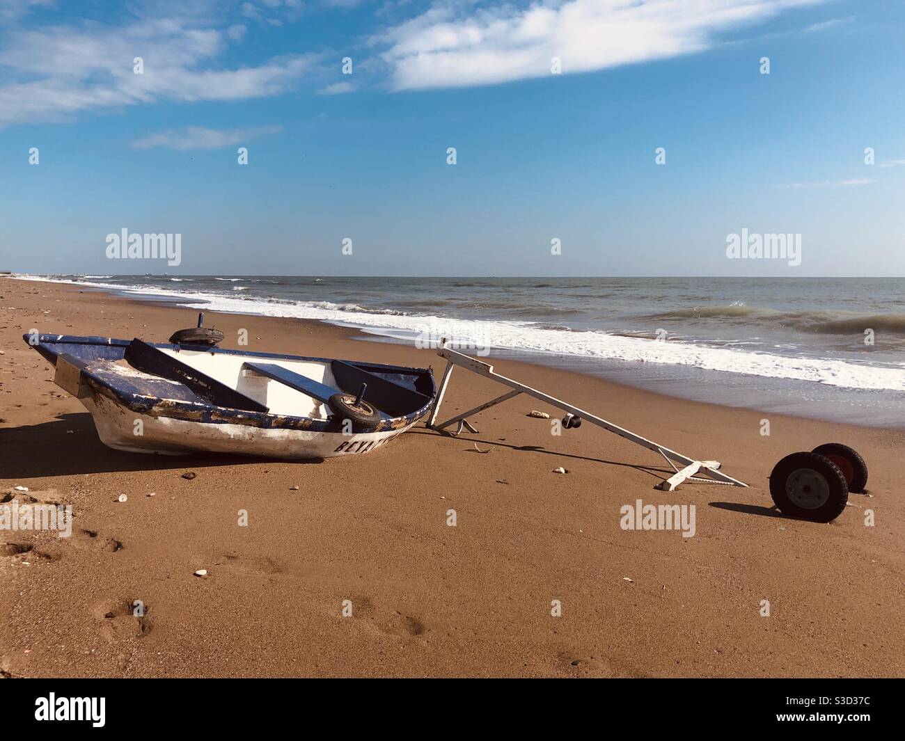 Fishing boat on the shore - Smartphone Captured Stock Image