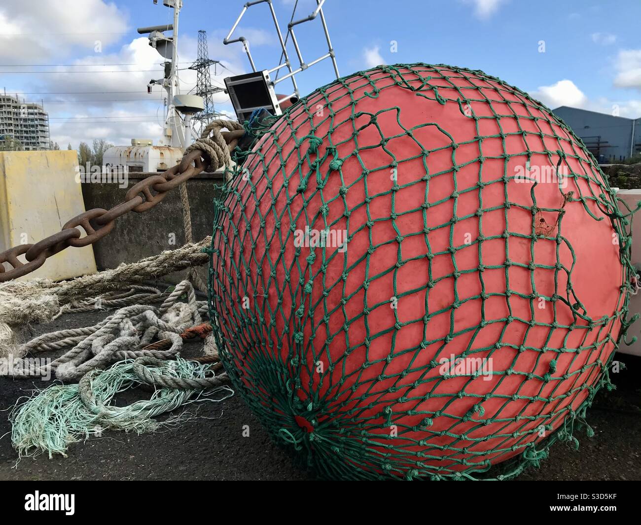 Big pink float - Smartphone Captured Stock Image