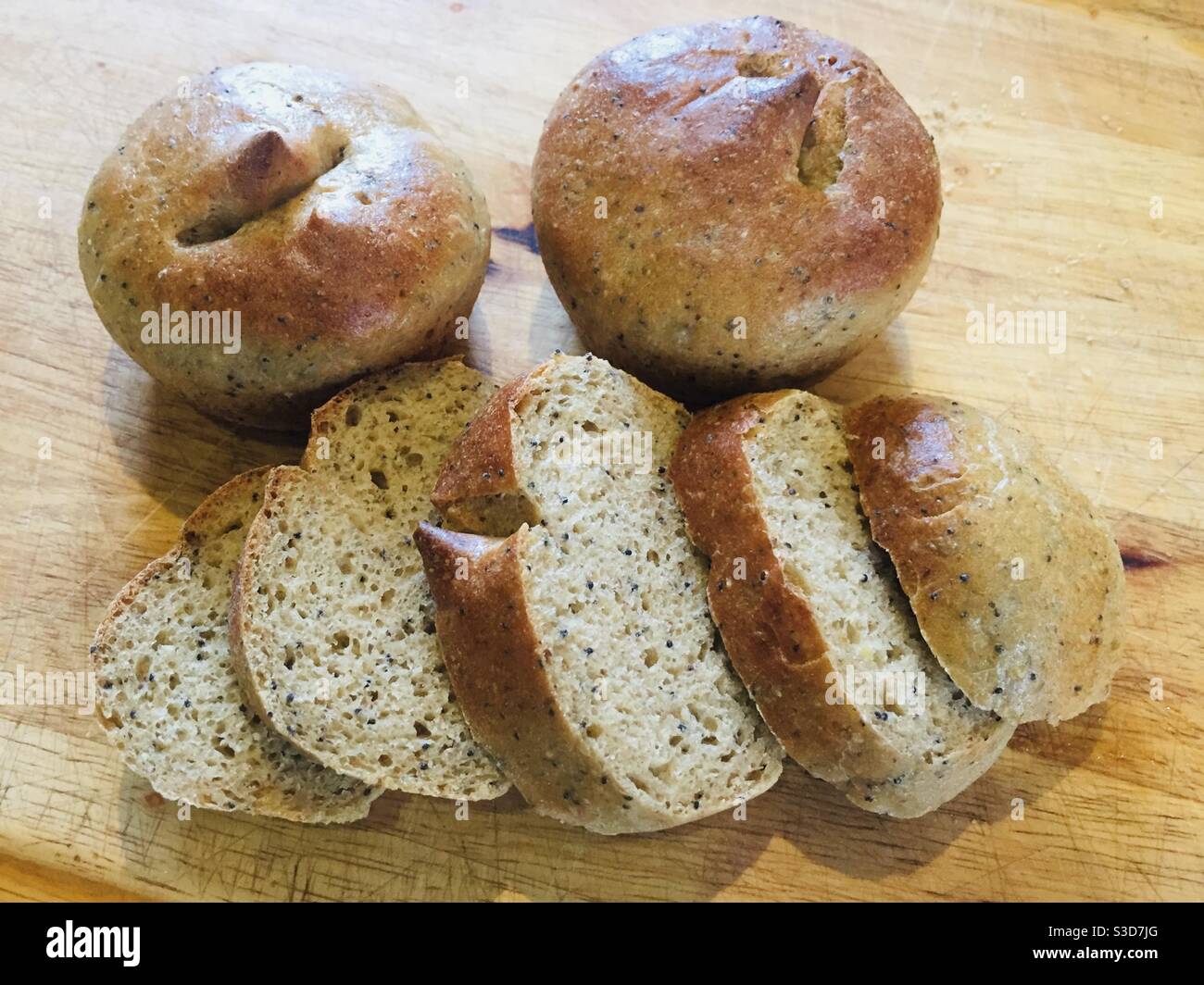 Home made bread rolls Stock Photo Alamy