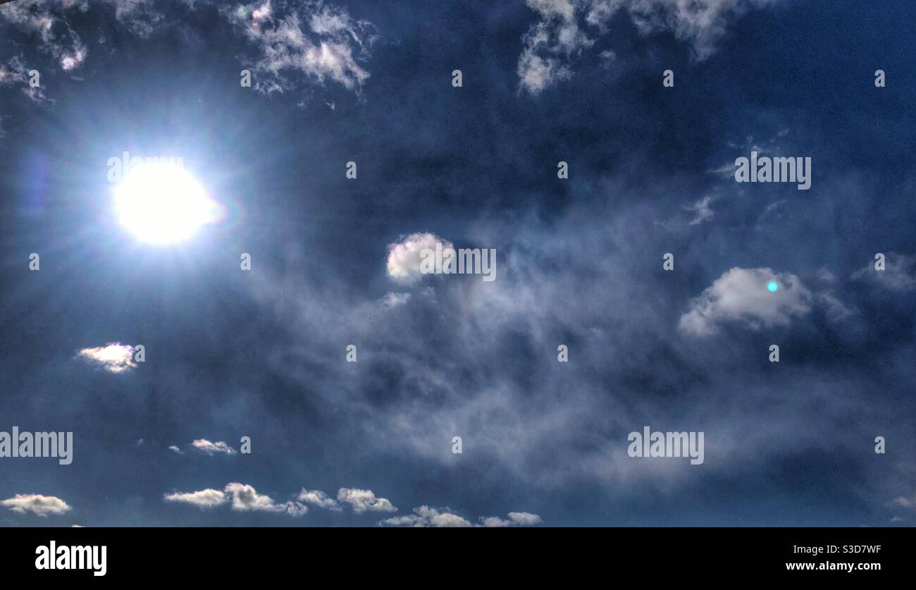 A dramatic sky. Stock Photo