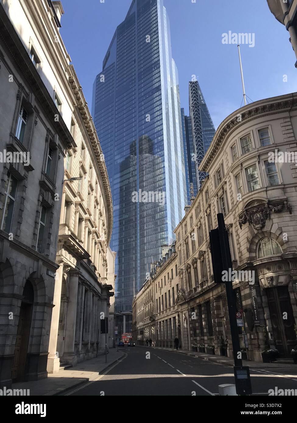 Deserted lockdown streets - Smartphone Captured Stock Image
