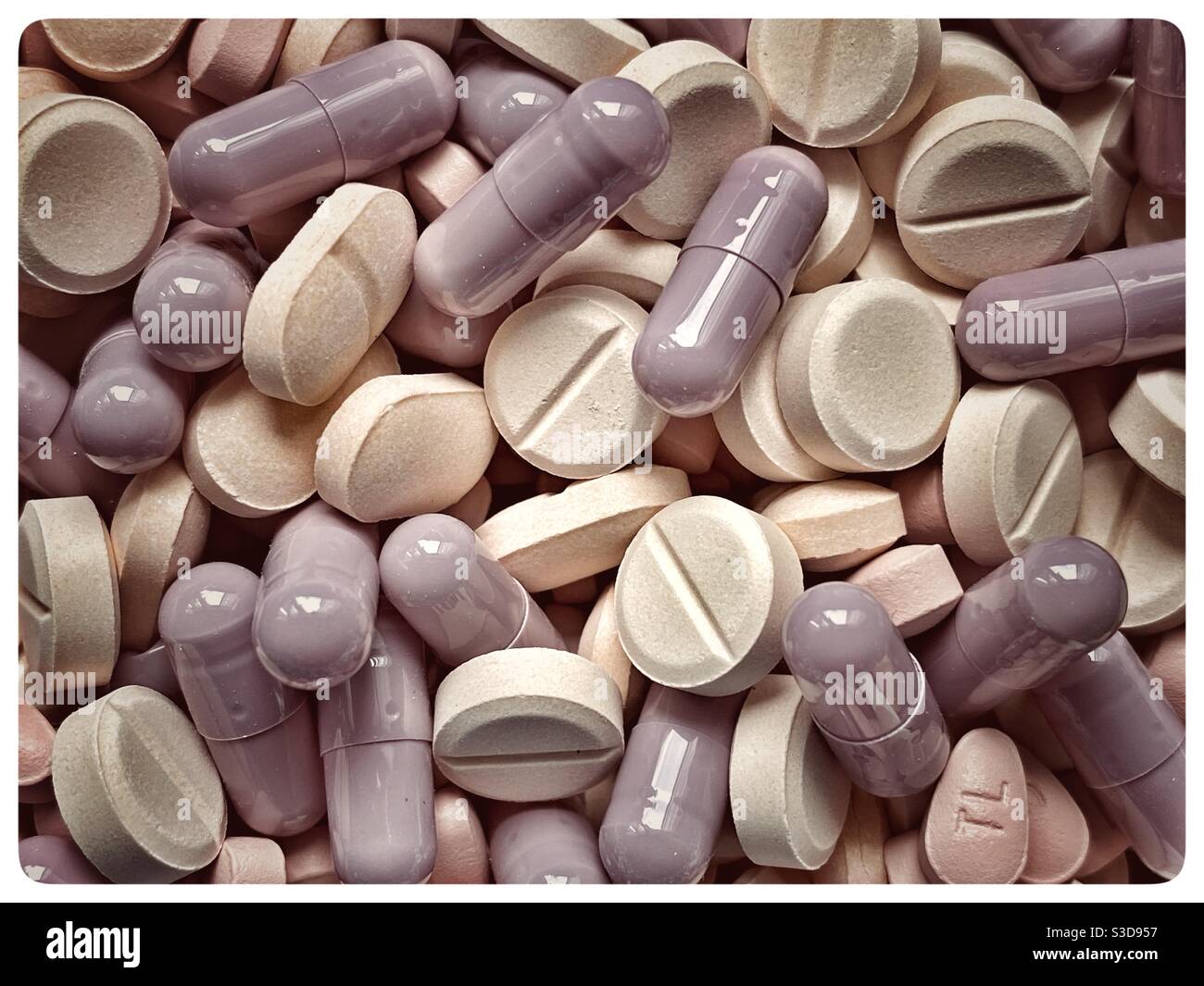 A bunch of pills Stock Photo