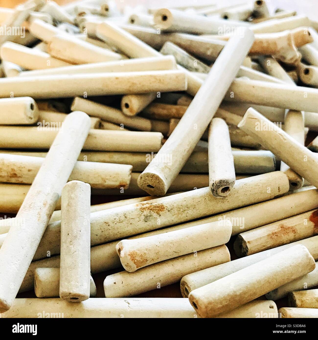 Antique clay tobacco pipe stems hires stock photography and images Alamy