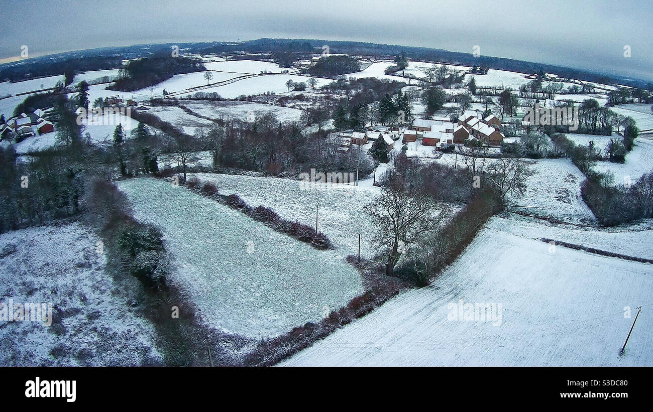 Snowy France - Smartphone Captured Stock Image