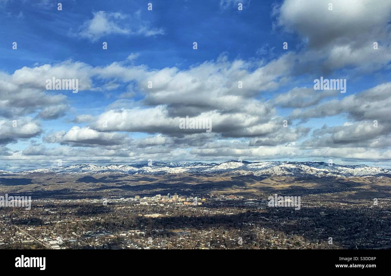 Boise from the air Stock Photo