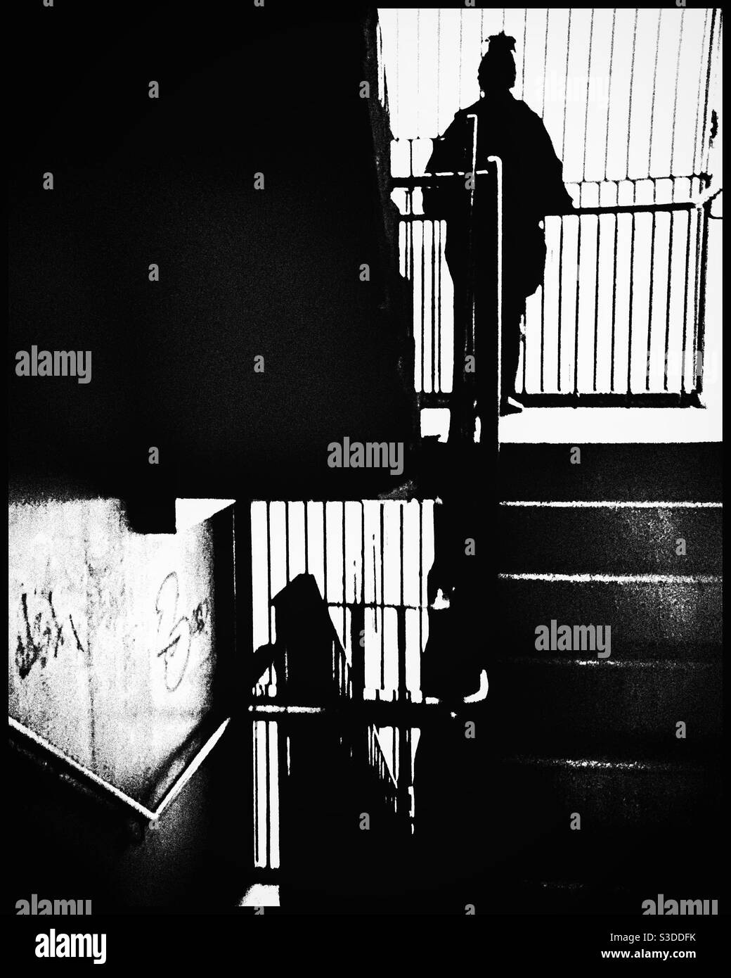 Housing estate, Peckham 1980’s. - Smartphone Captured Stock Image