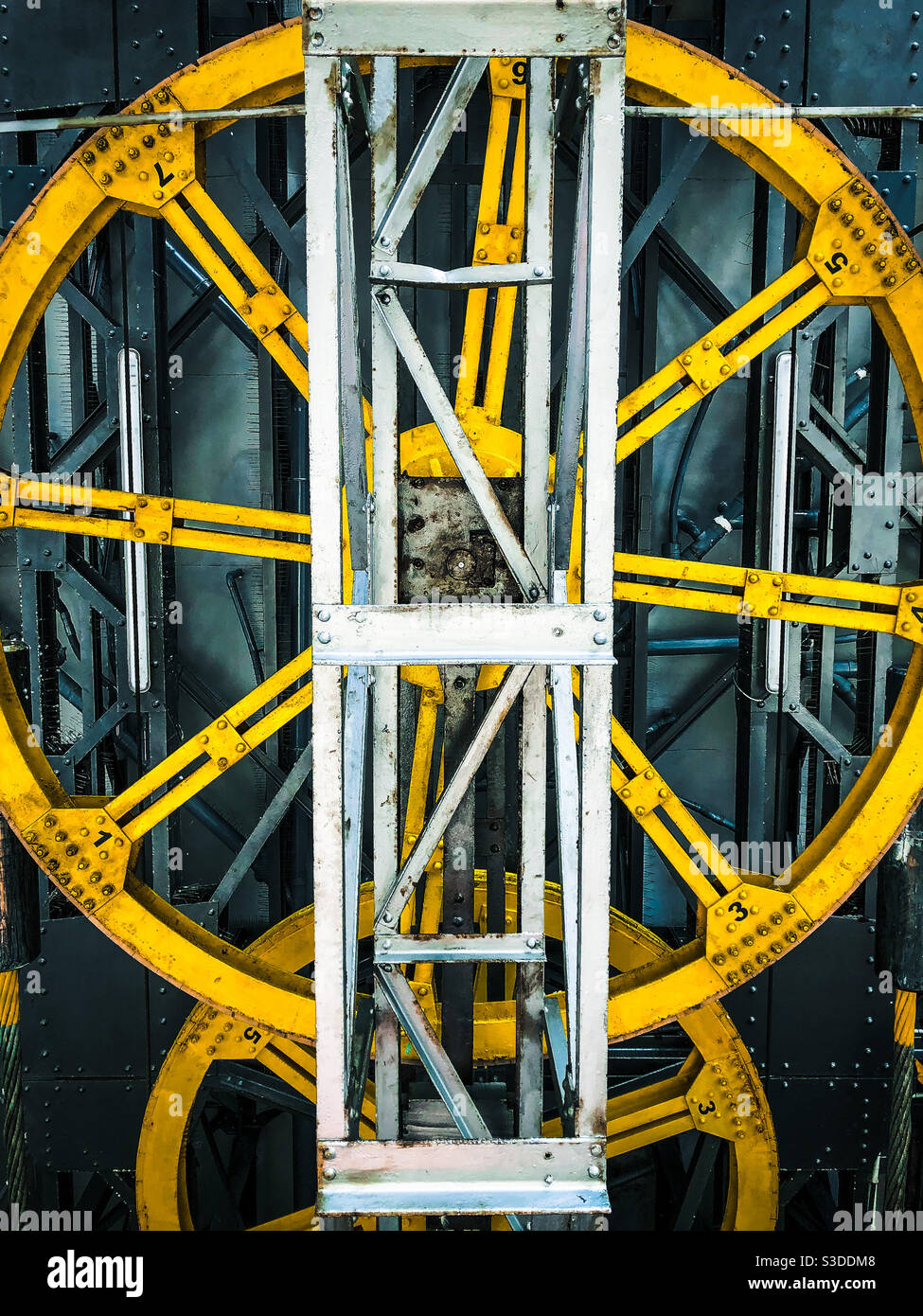 Cable car machinery, Barcelona - Smartphone Captured Stock Image
