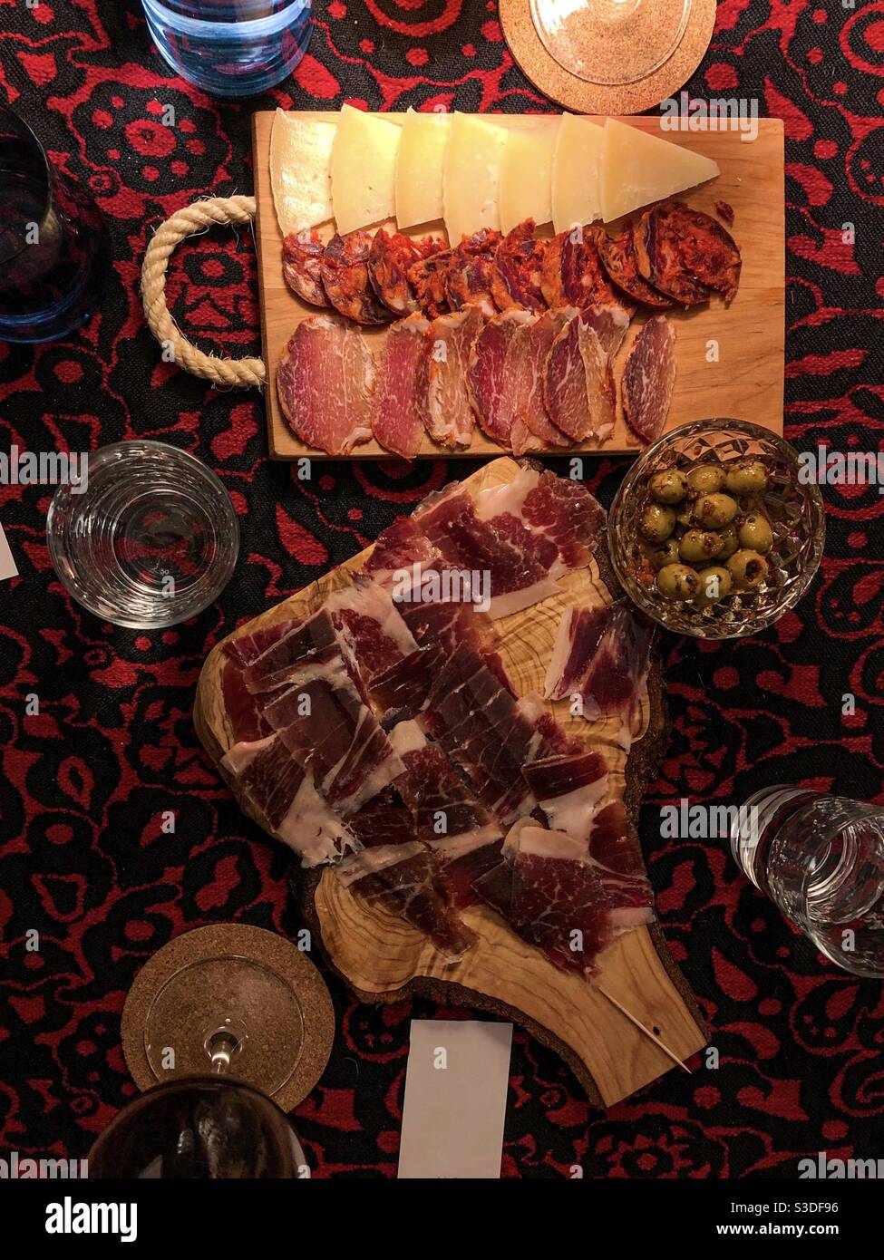 Spain tapas (enjoying appetizers Stock Photo Alamy