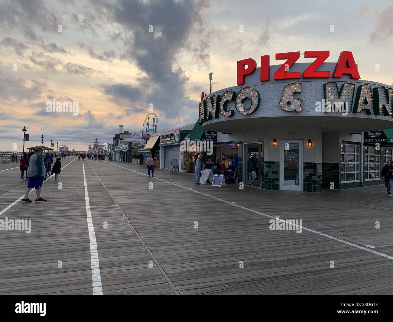October, 2020. Manco & Manco Pizza, Ocean City Boardwalk, Ocean City