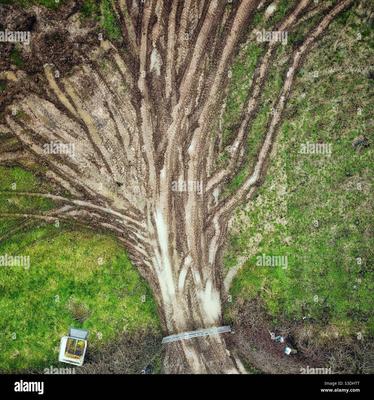 Farm gate - Smartphone Captured Stock Image