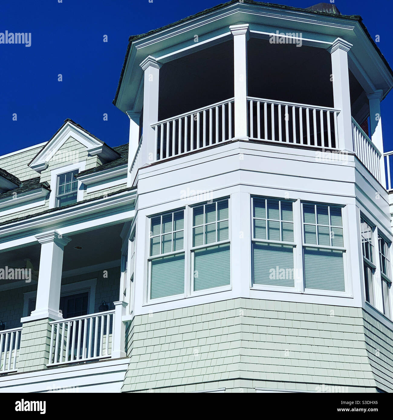 Detail of a home in Cape May, New Jersey, United States - Smartphone Captured Stock Image