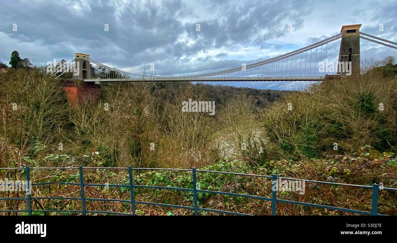 Clifton suspension bridge. Bristol. Stock Photo