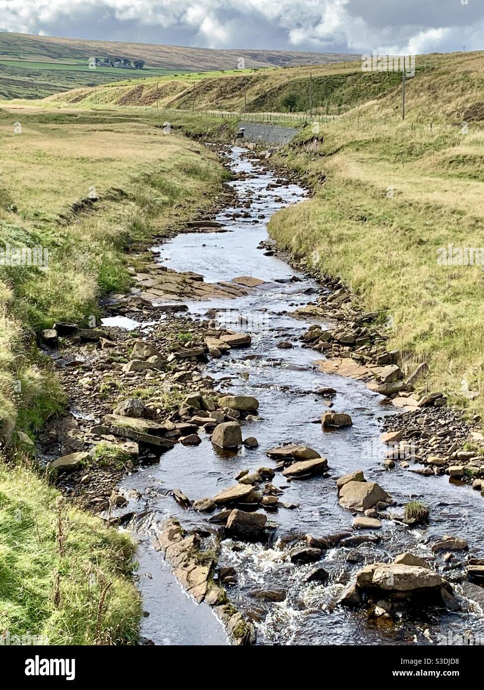 Rookhope Burn near Stanhope in the Pennines Stock Photo
