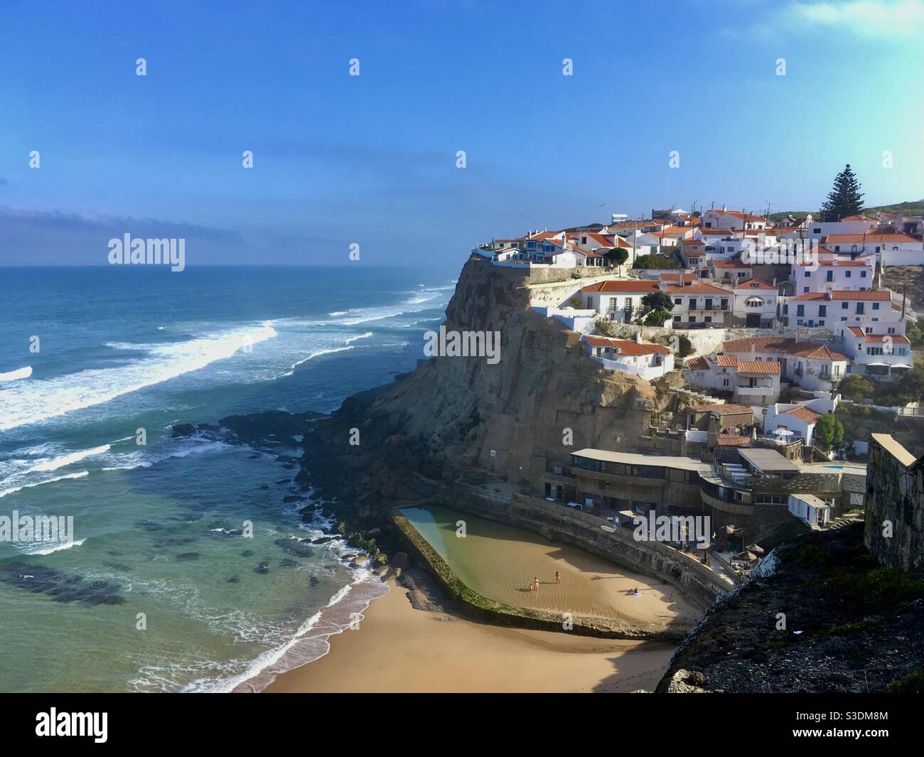 Azenhas do Mar Portugal Sintra Stock Photo