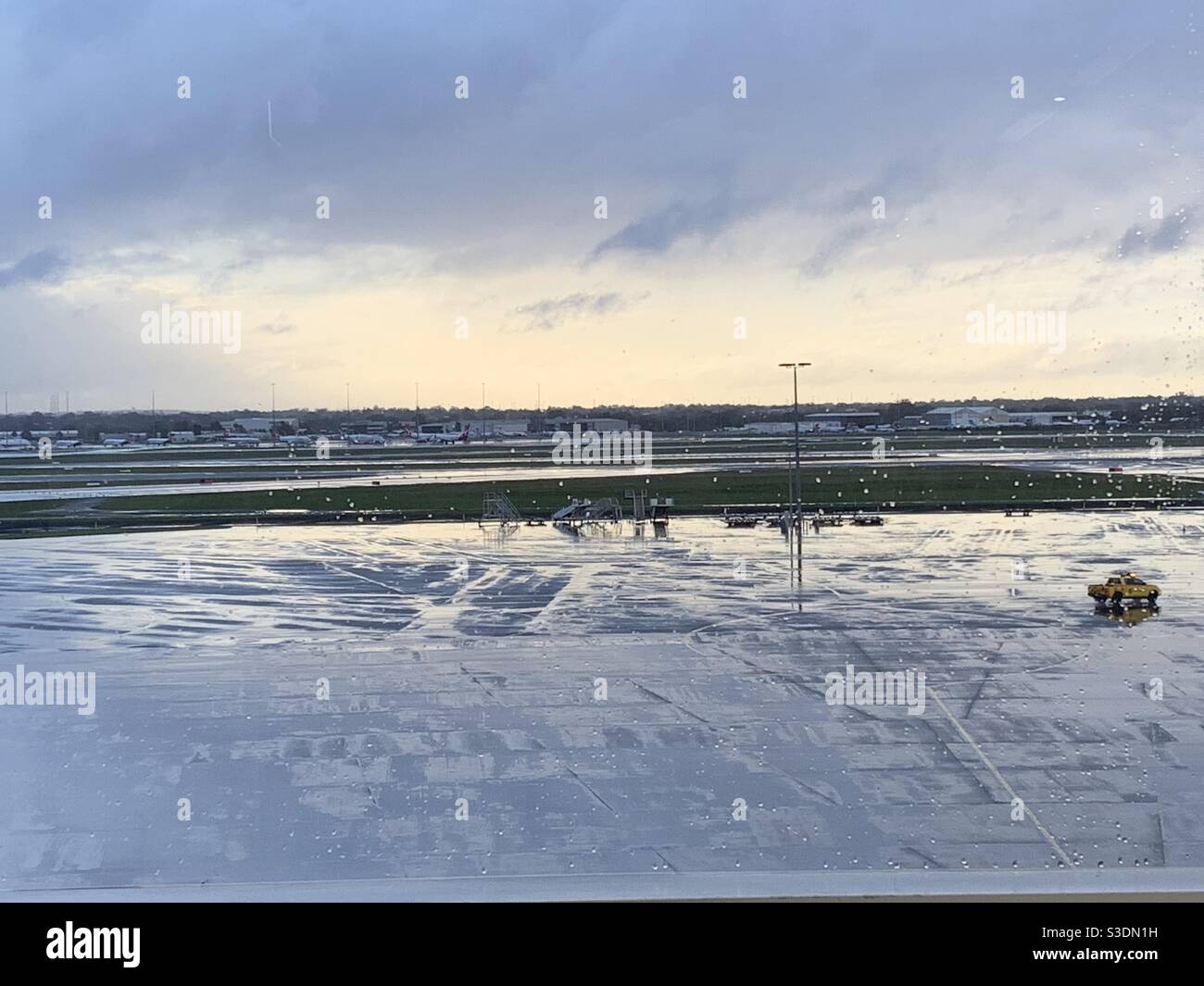Perth Airport after rain Stock Photo
