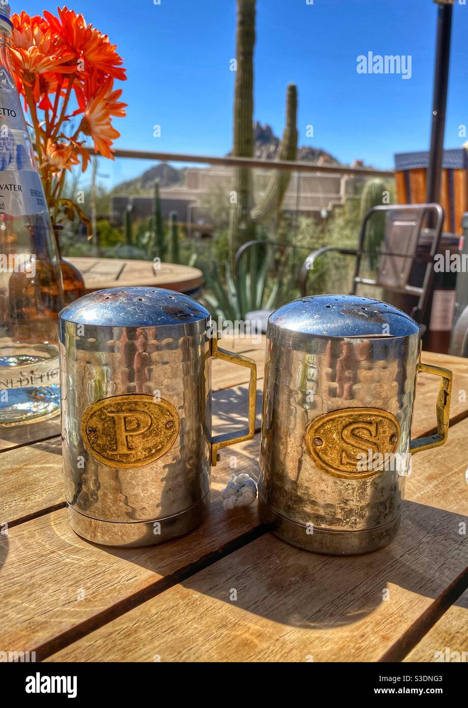 Salt and pepper shakers Stock Photo Alamy