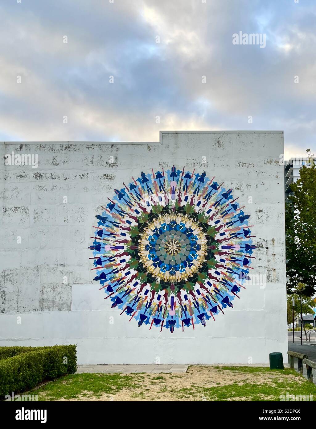 Circular Mural On Wall Of Central Institute Of Technology Central TAFE Perth Western Australia