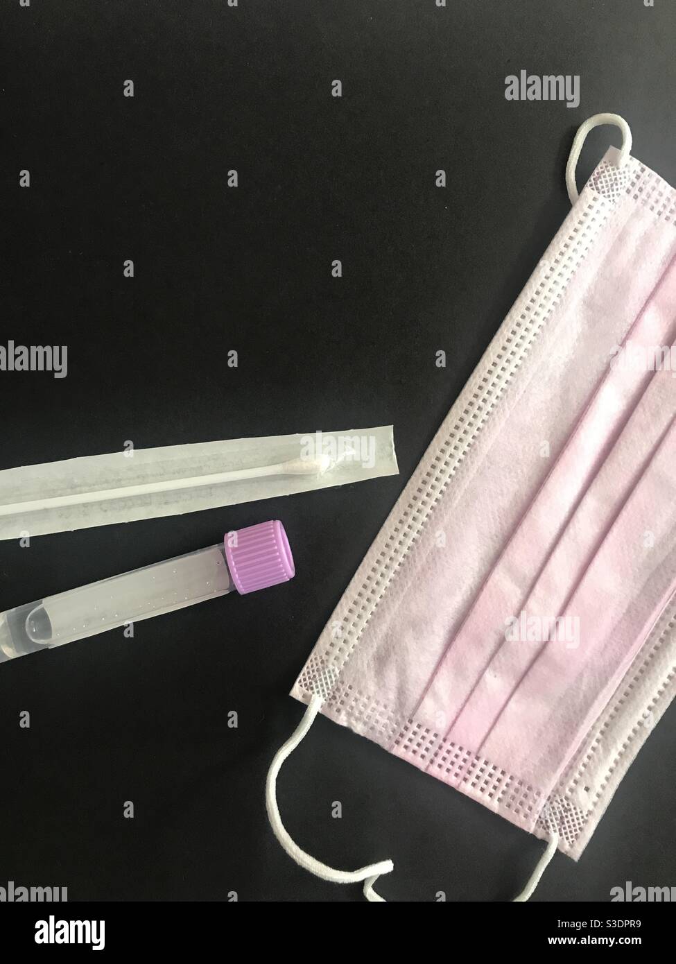 Closeup image of a Covid testing kit - Smartphone Captured Stock Image