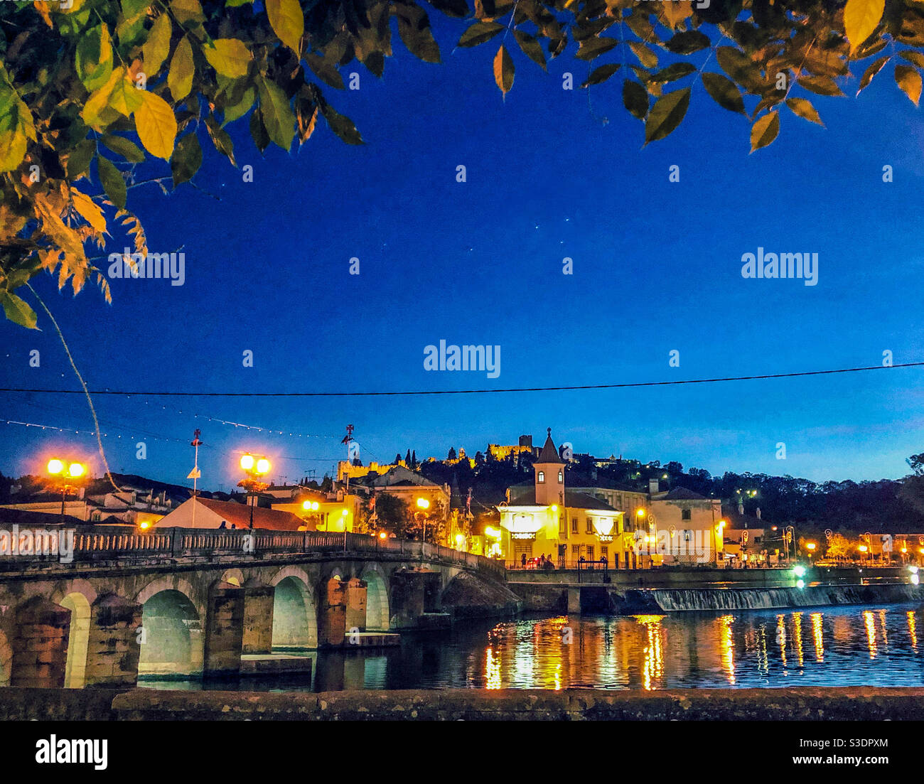 Tomar at twilight - Portugal - 2019 - Smartphone Captured Stock Image