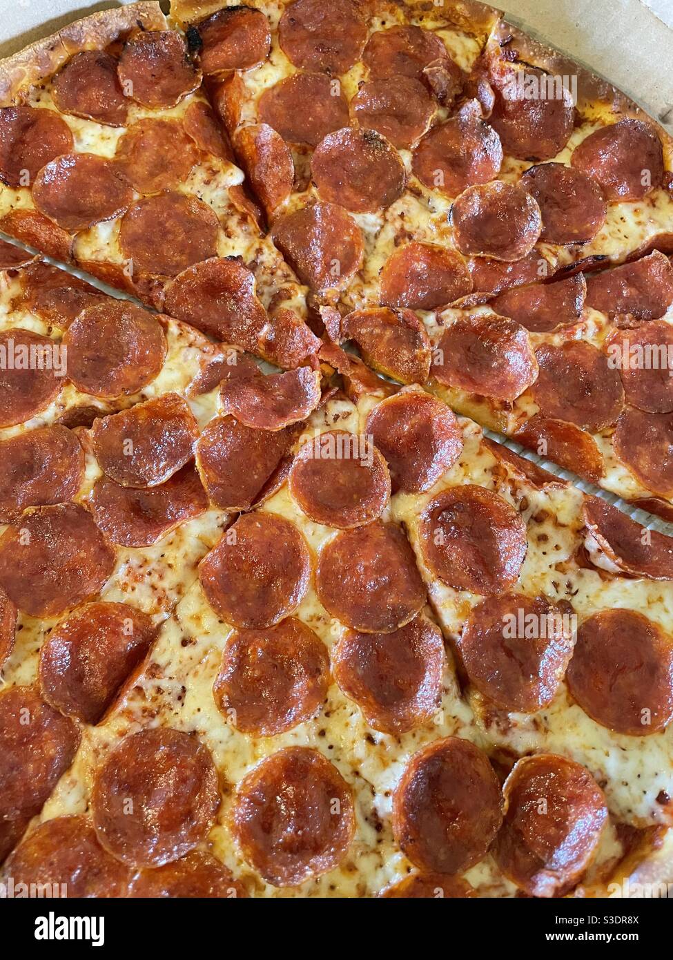 Pepperoni pizza - Smartphone Captured Stock Image