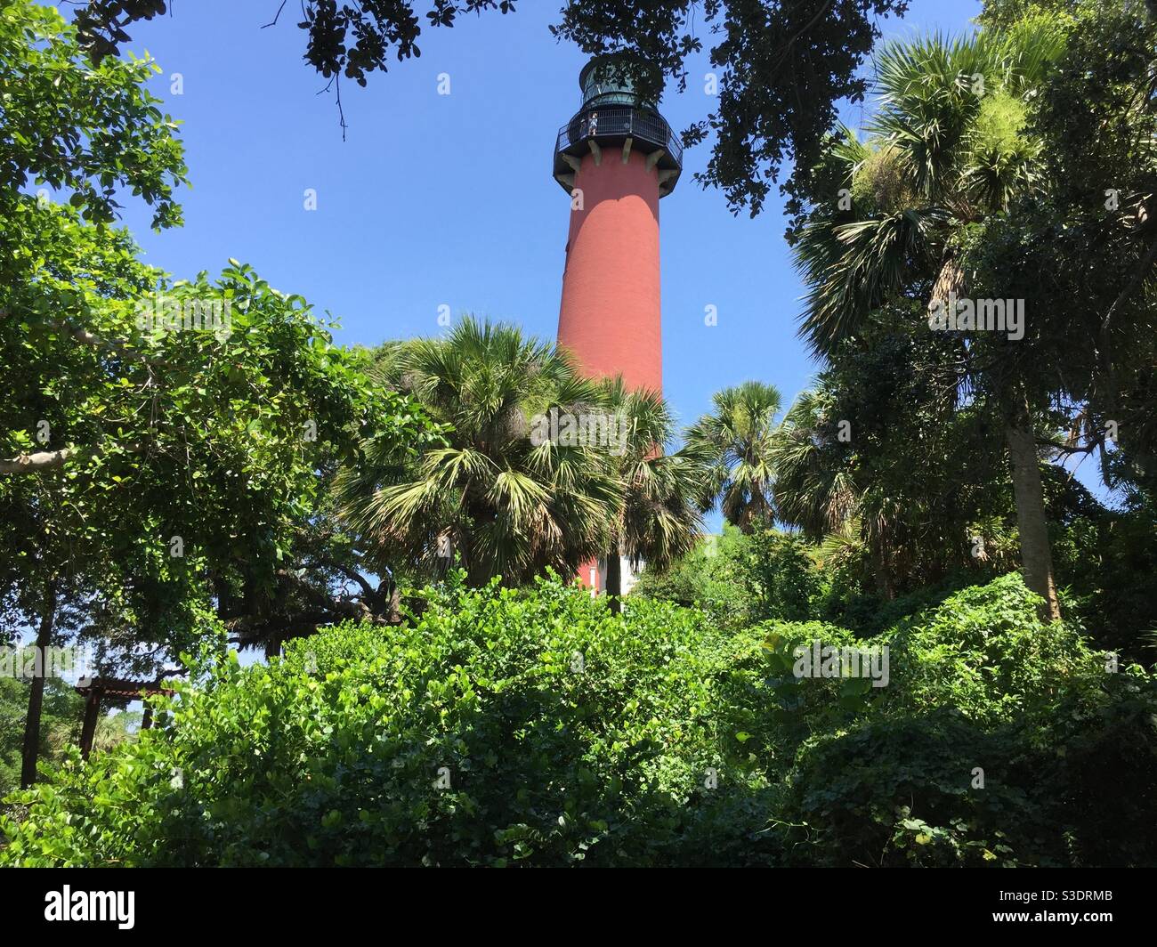 Jupiter Lighthouse in Jupiter Florida - Smartphone Captured Stock Image
