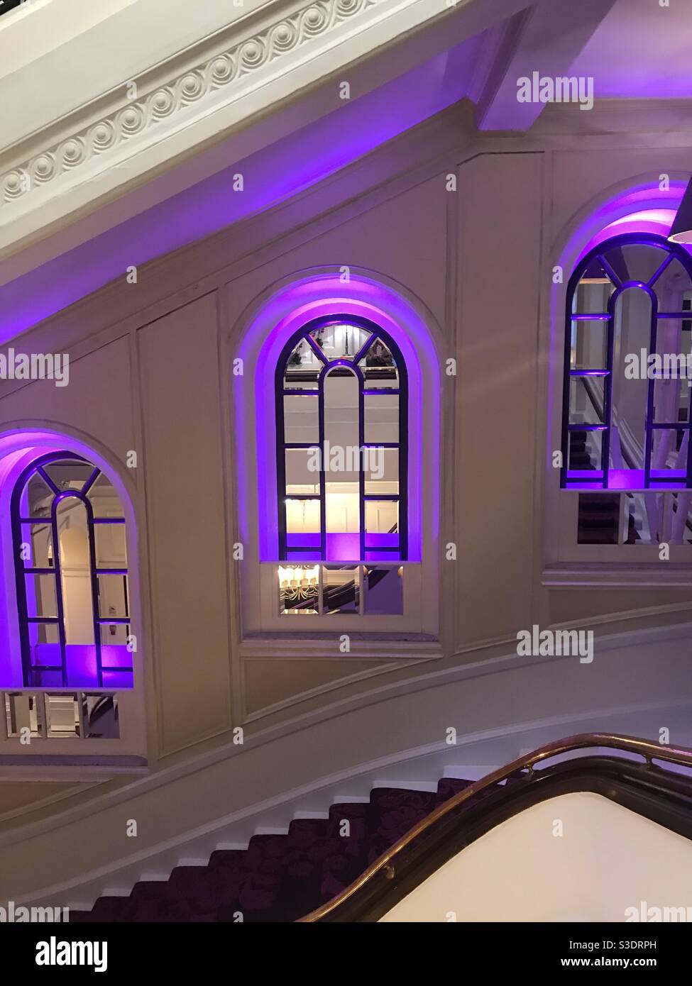 Interior of the Amba Hotel in London, United Kingdom - Smartphone Captured Stock Image