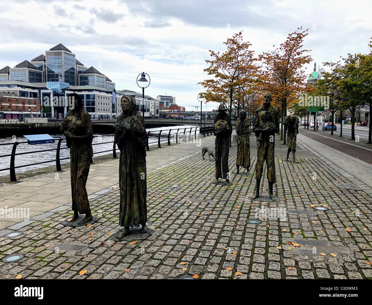 Famine Memorial, Dublin, Ireland - Smartphone Captured Stock Image