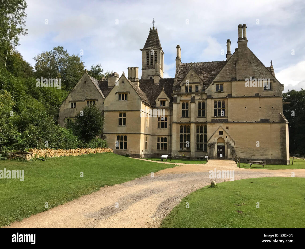 Woodchester Mansion, in Woodchester Park, in the Cotswolds. Near Stroud, Gloucestershire, England. Stock Photo