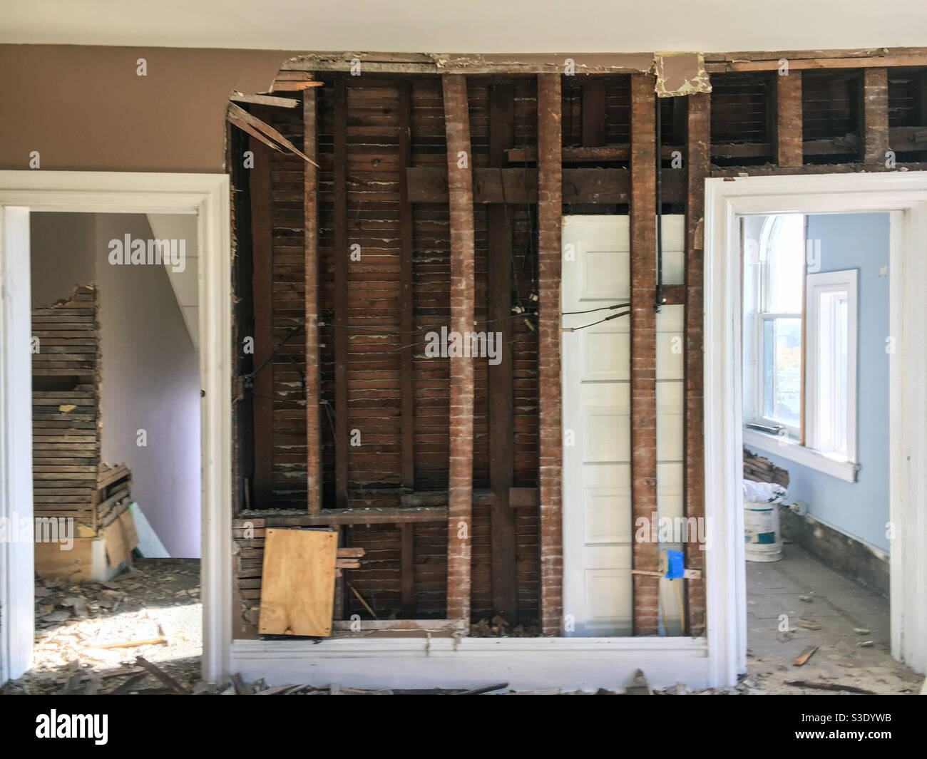 Home renovation demolition Stock Photo
