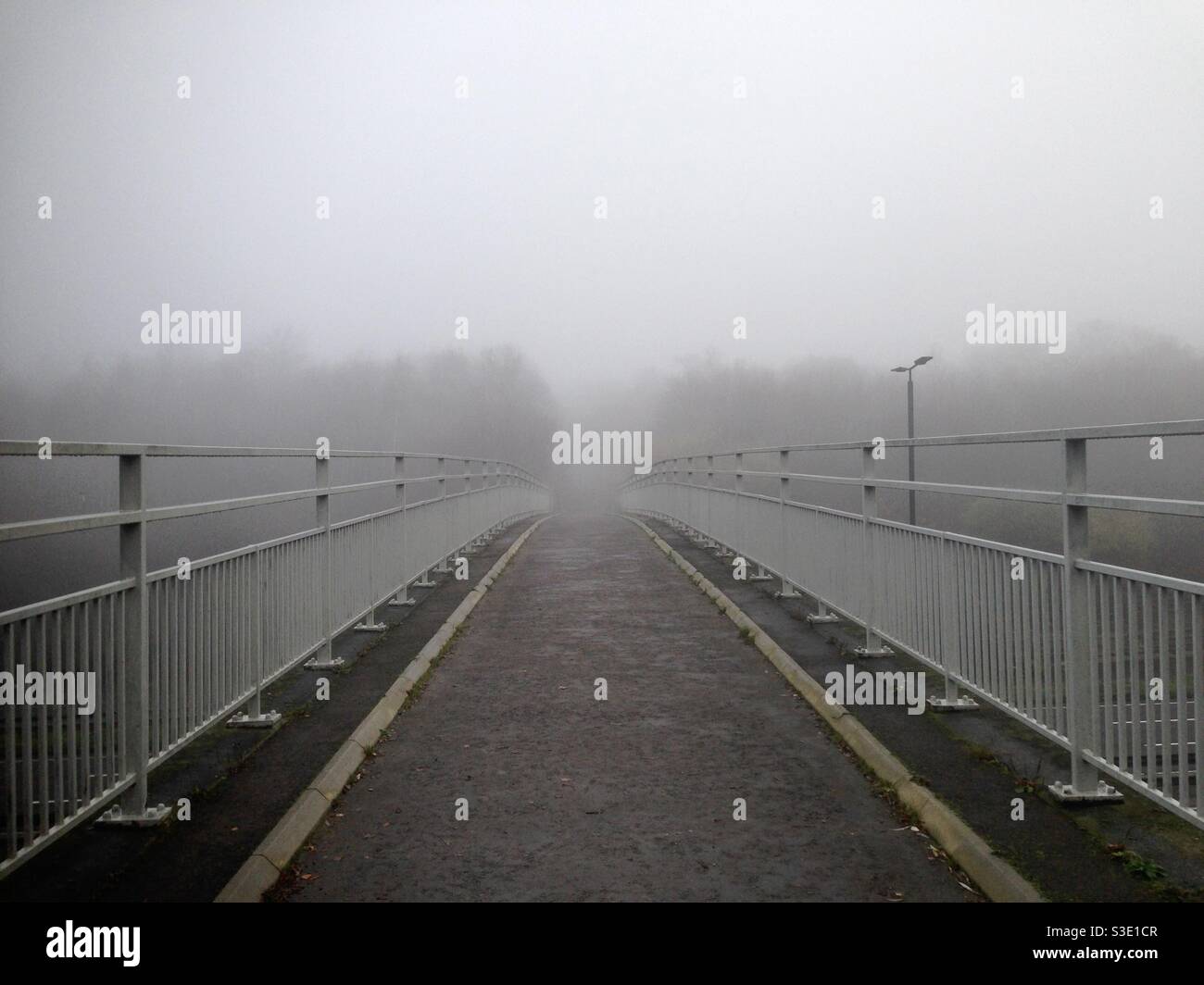 Misty bridge - Smartphone Captured Stock Image