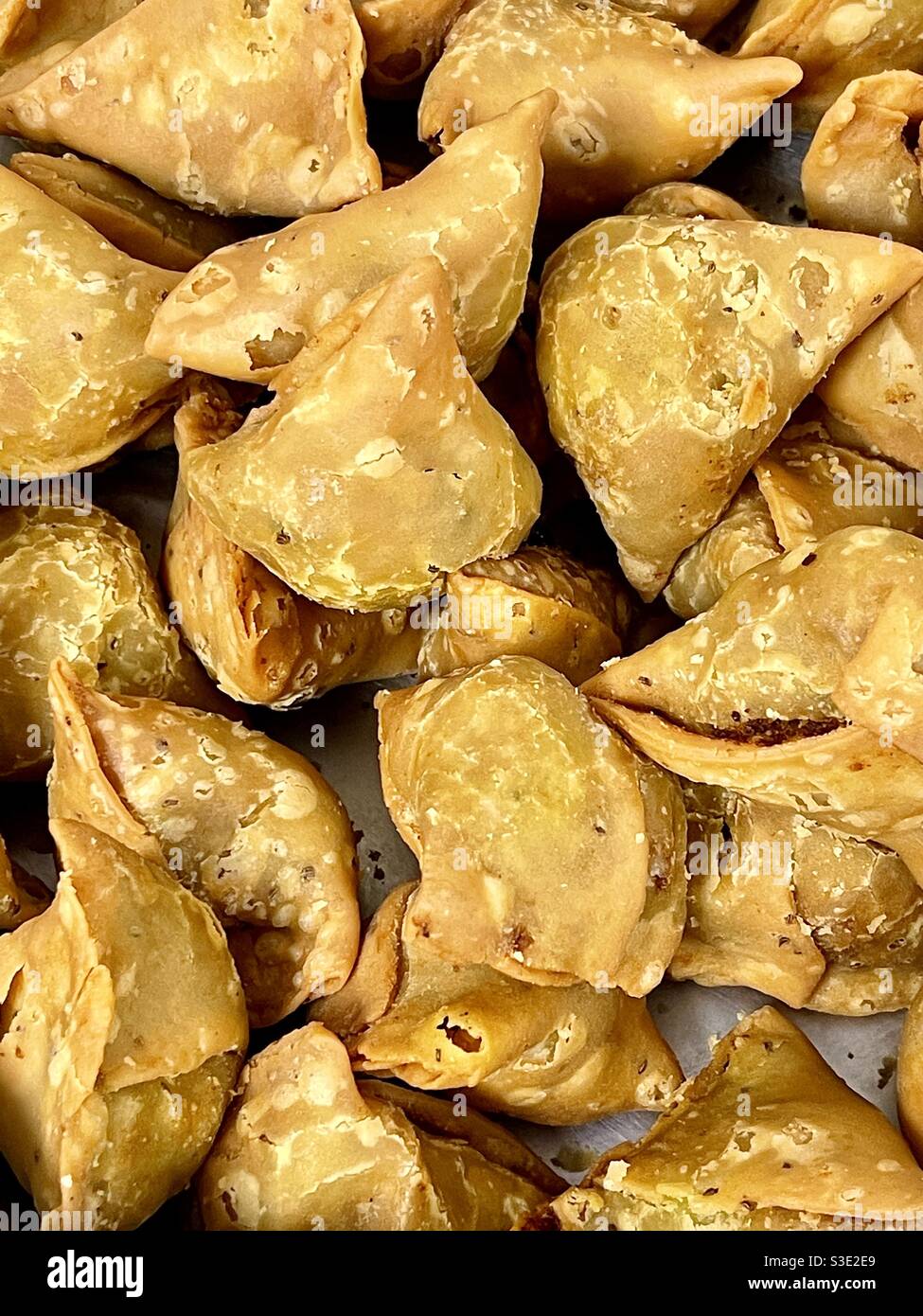 Samosas - popular Indian snack Stock Photo