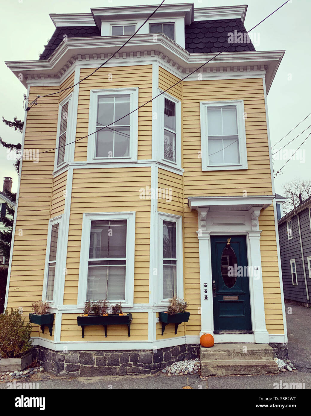 A home in the Bridge Street Neck Historic District, Salem, Massachusetts, United States - Smartphone Captured Stock Image