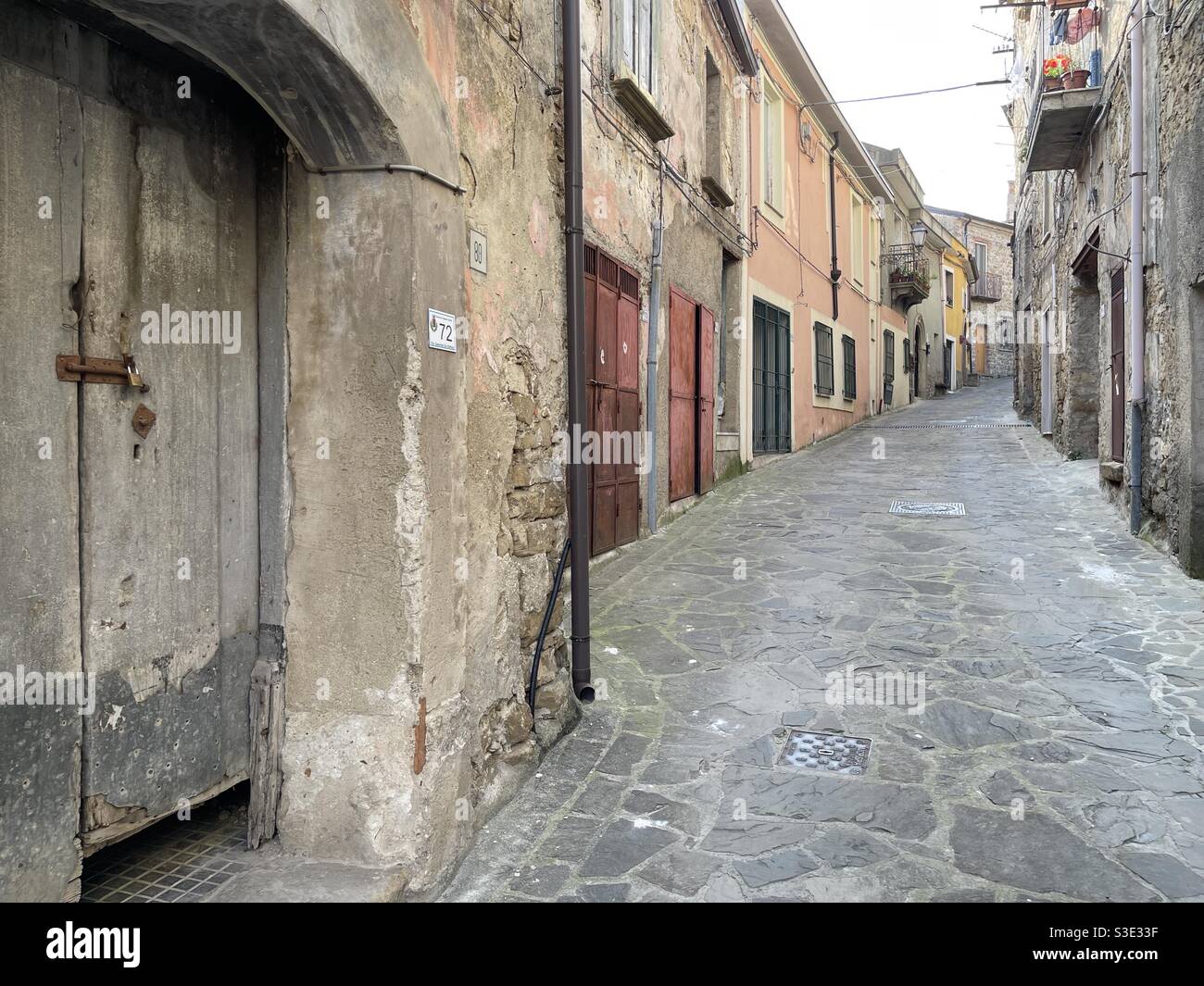 Ogliastro Cilento is a little comune in the province of Salerno, Italy - Smartphone Captured Stock Image