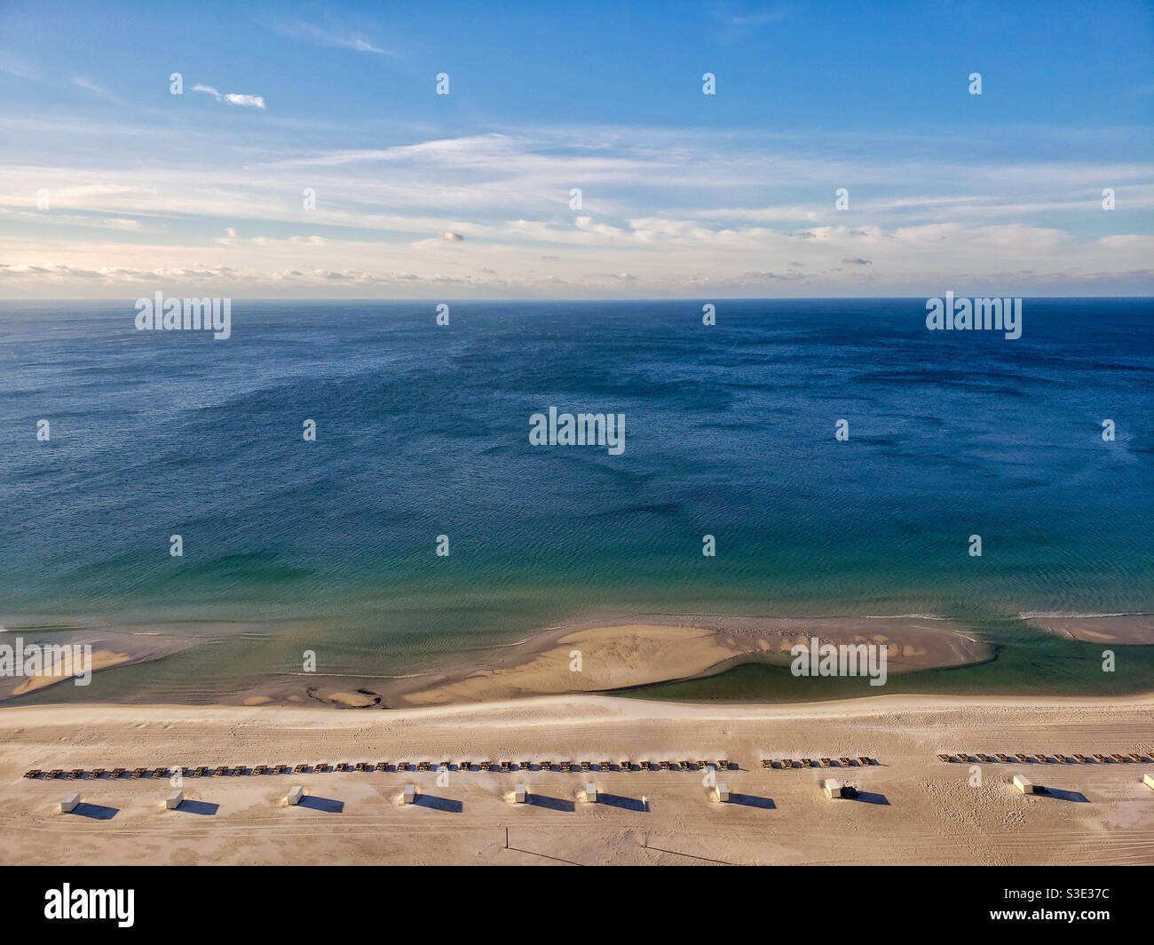 Orange Beach, Alabama at sunrise - Smartphone Captured Stock Image