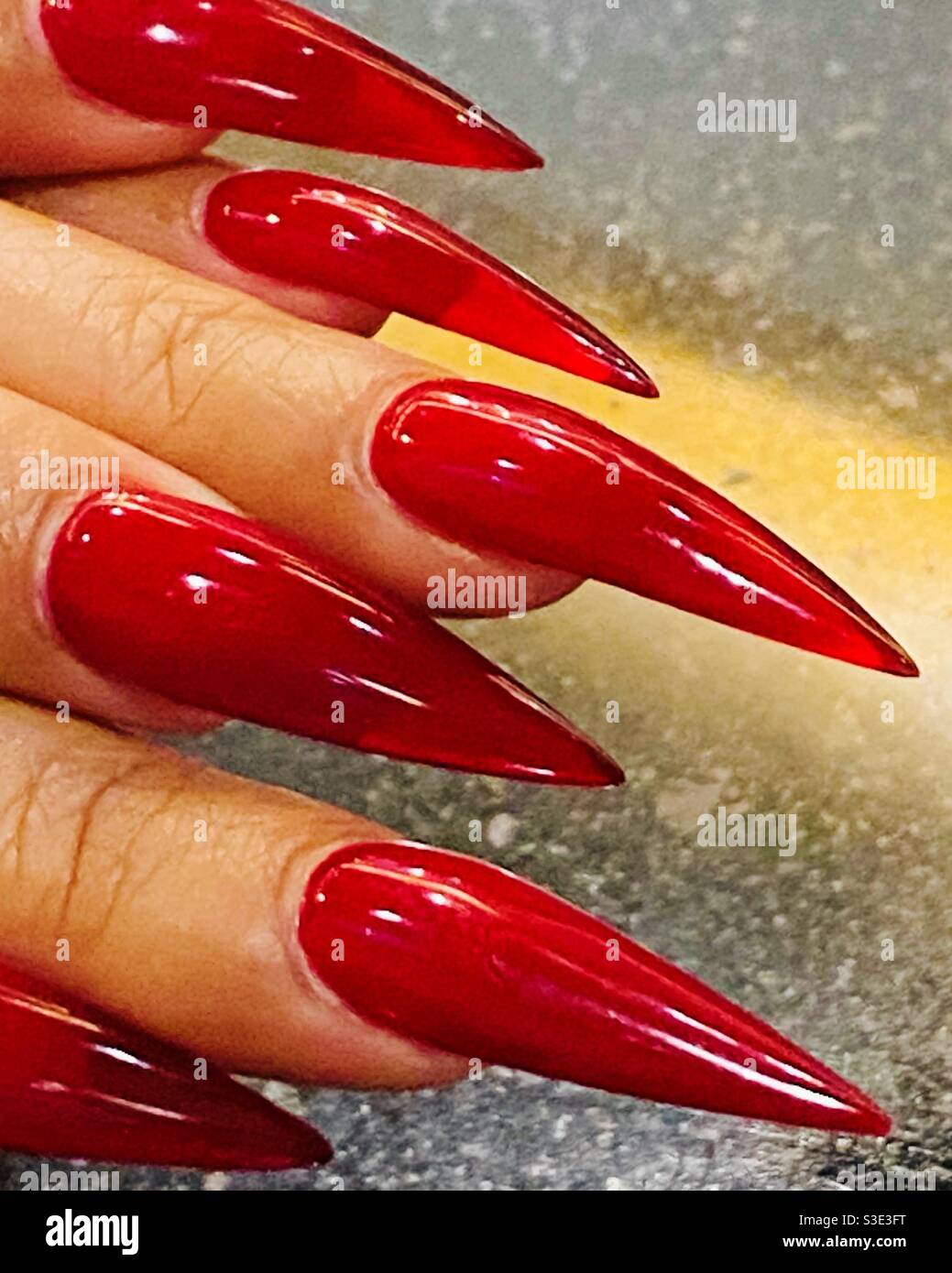 Red talons - Smartphone Captured Stock Image