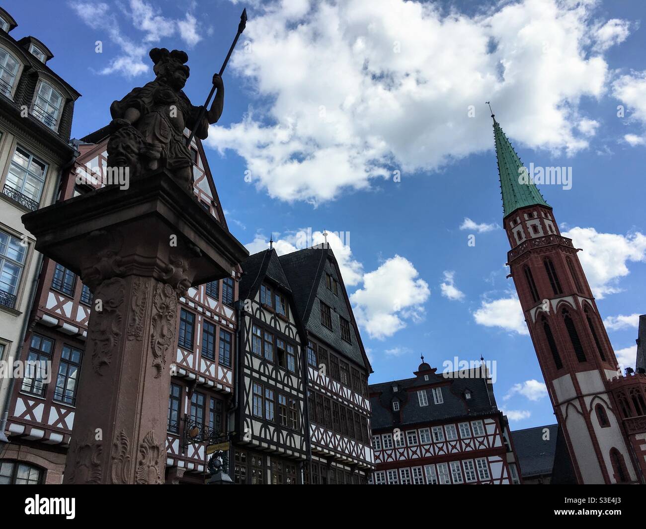 Roemerberg, Frankfurt, Germany - Smartphone Captured Stock Image