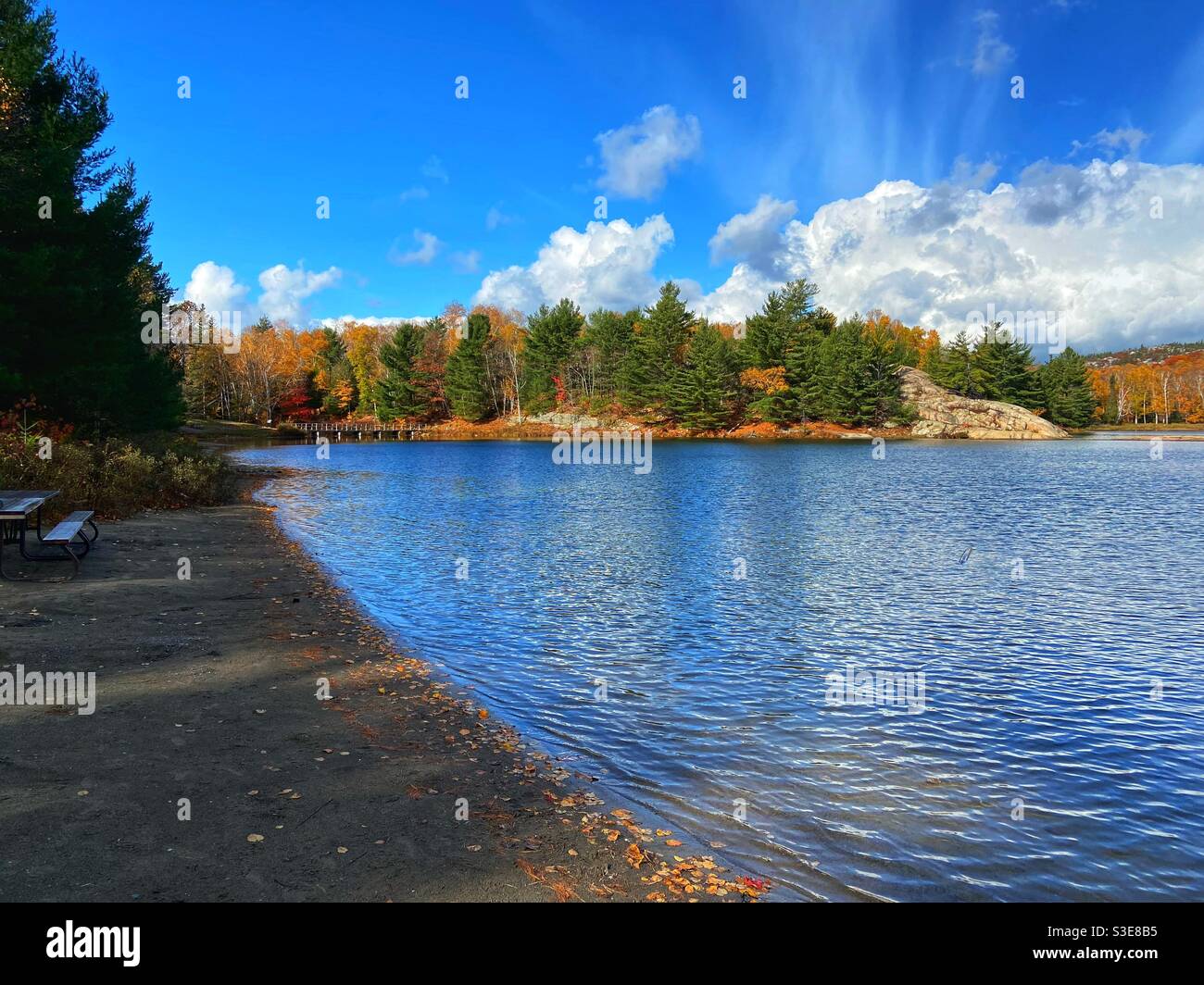 Killarney Provincial Park Lake Campground Stock Photo Alamy