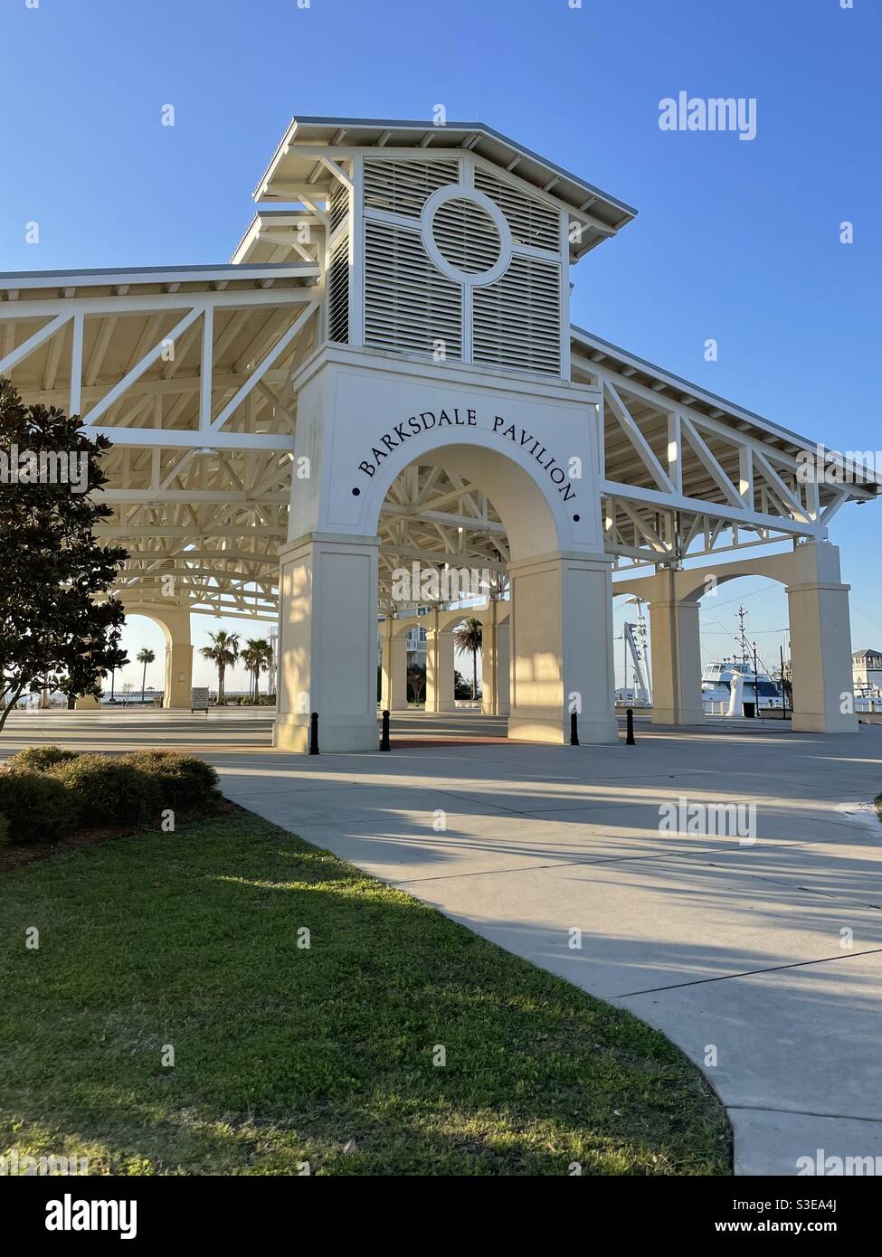 Barksdale outdoor Pavilion at Jones Park Gulfport Mississippi Stock
