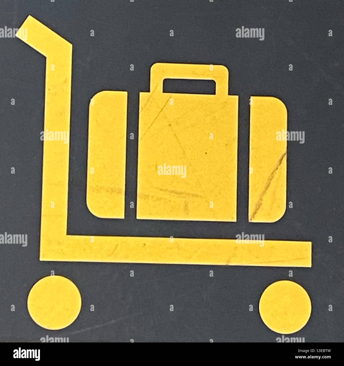 Luggage cart Stock Photo