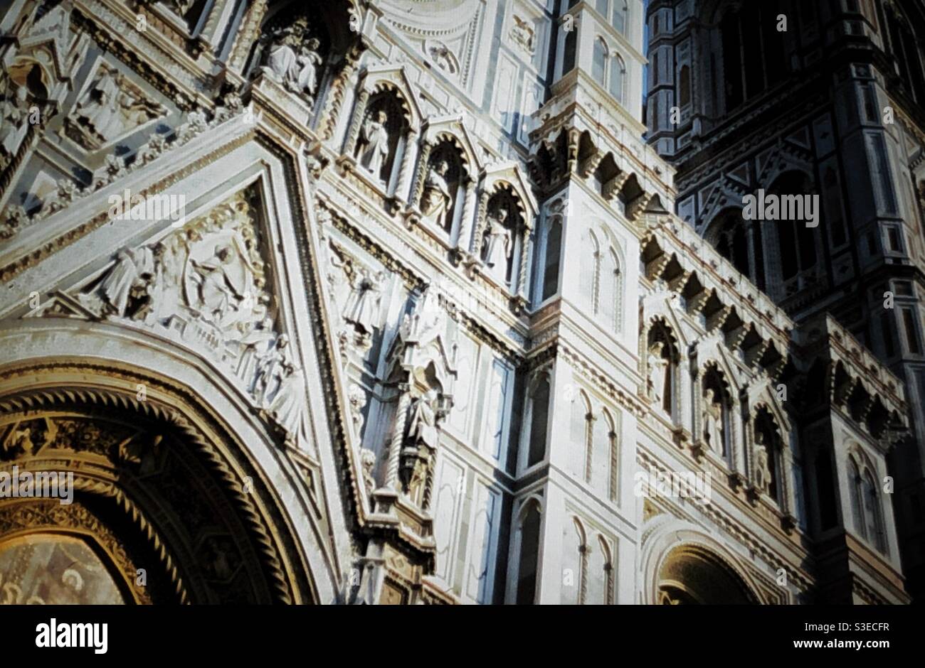 Facade of The Duomo in Florence, Italy. - Smartphone Captured Stock Image
