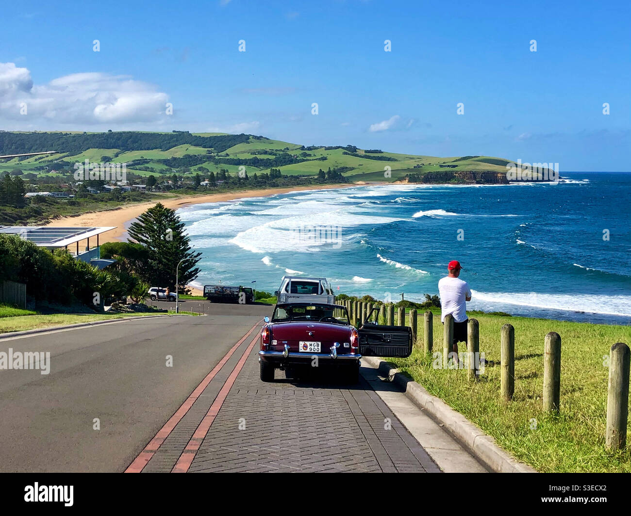 Road trip south coast NSW Stock Photo